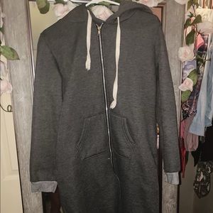 Woman’s long jogging jacket